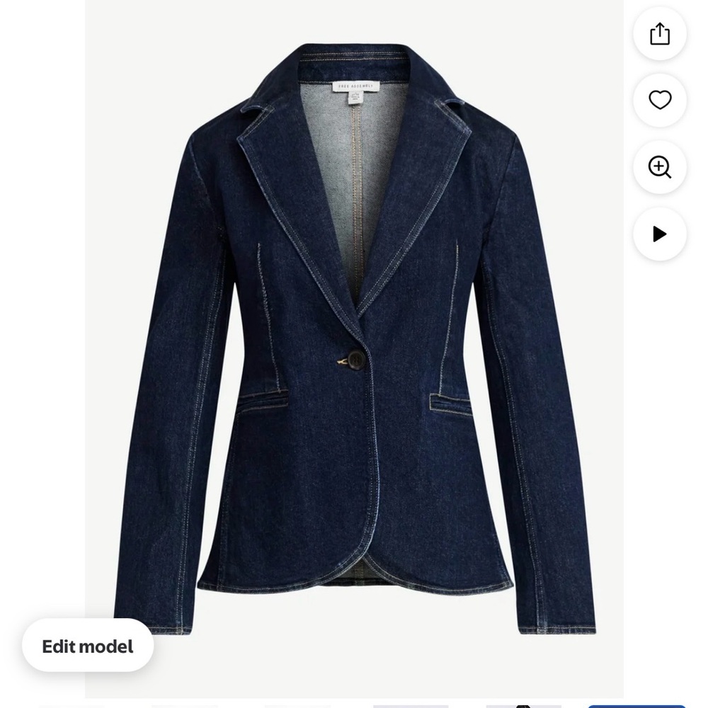 Women's Denim Blazer